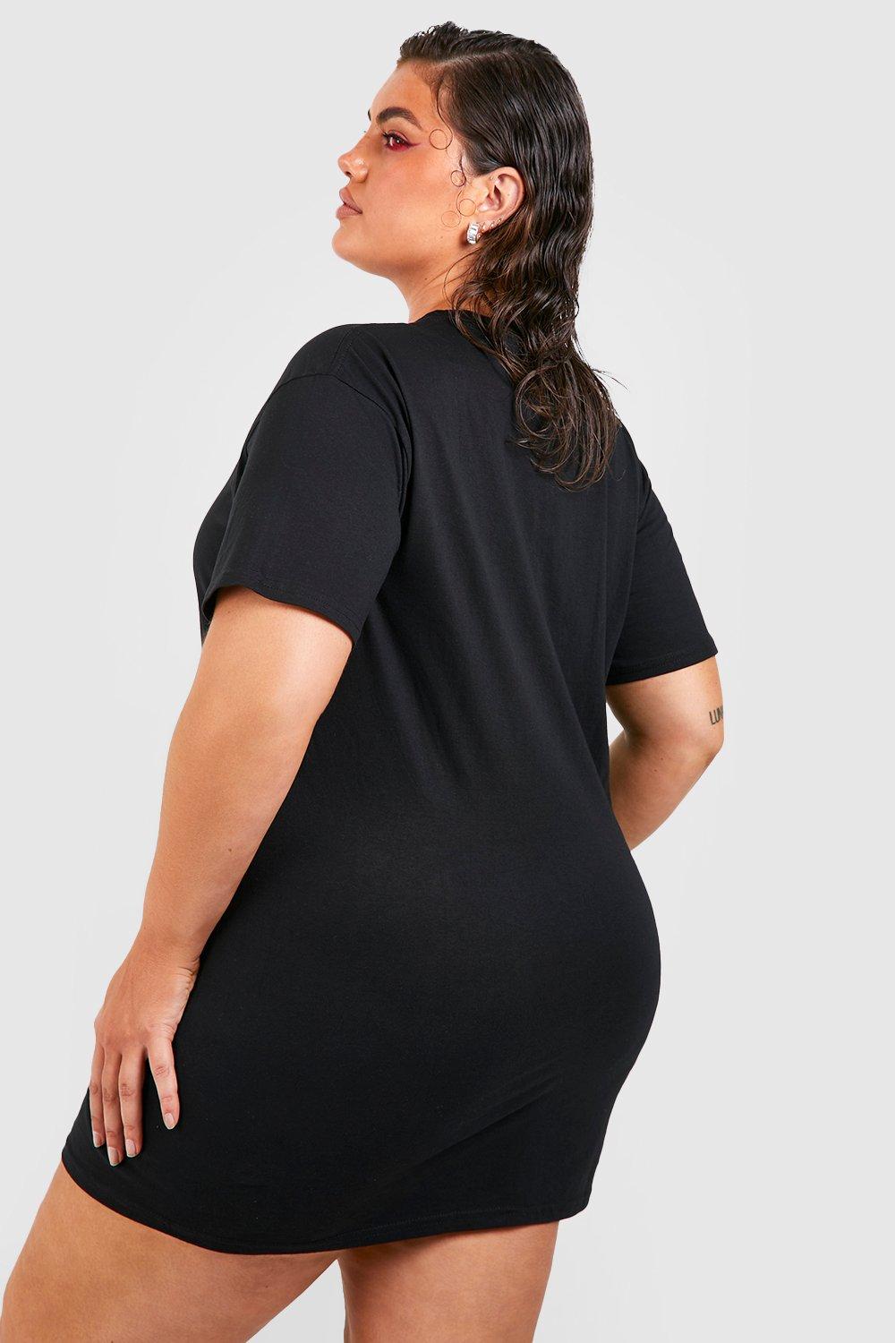 graphic t shirt dress plus size