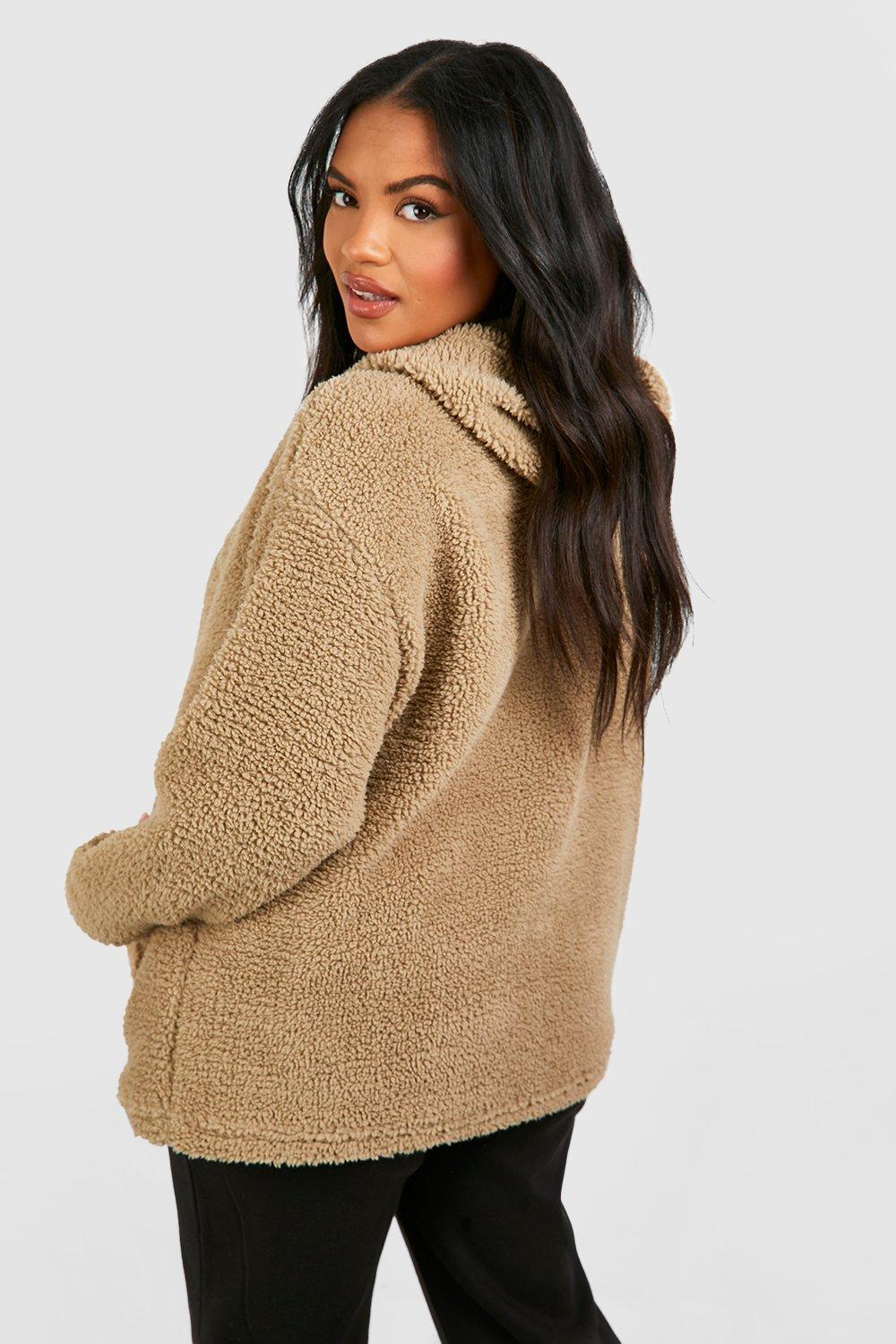 Boohoo best sale fluffy hoodie