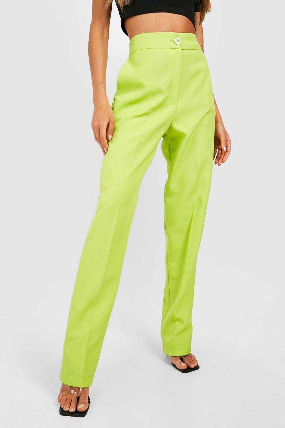 Pleat-Front Bootcut Trousers