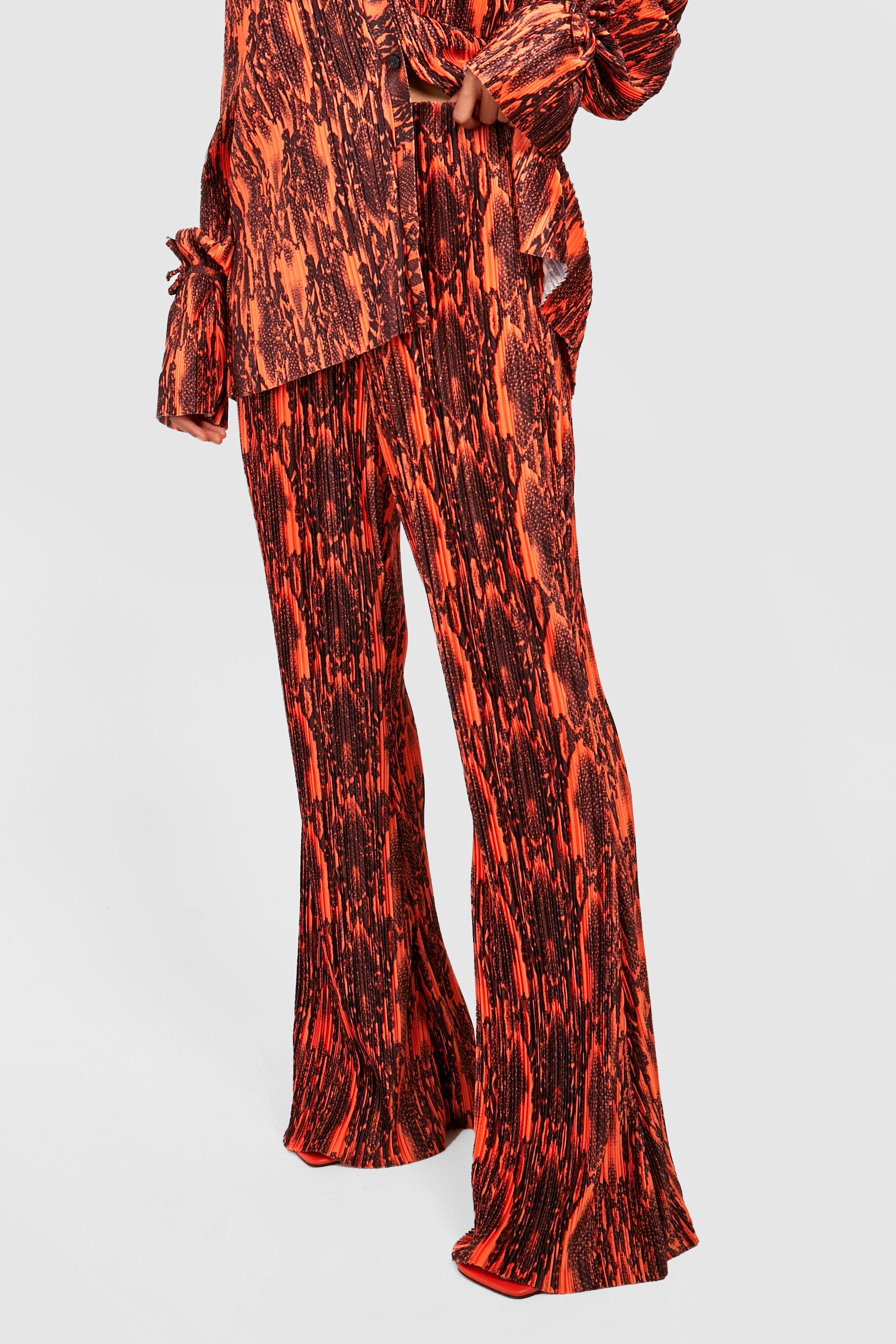 Boohoo hot sale snakeskin trousers