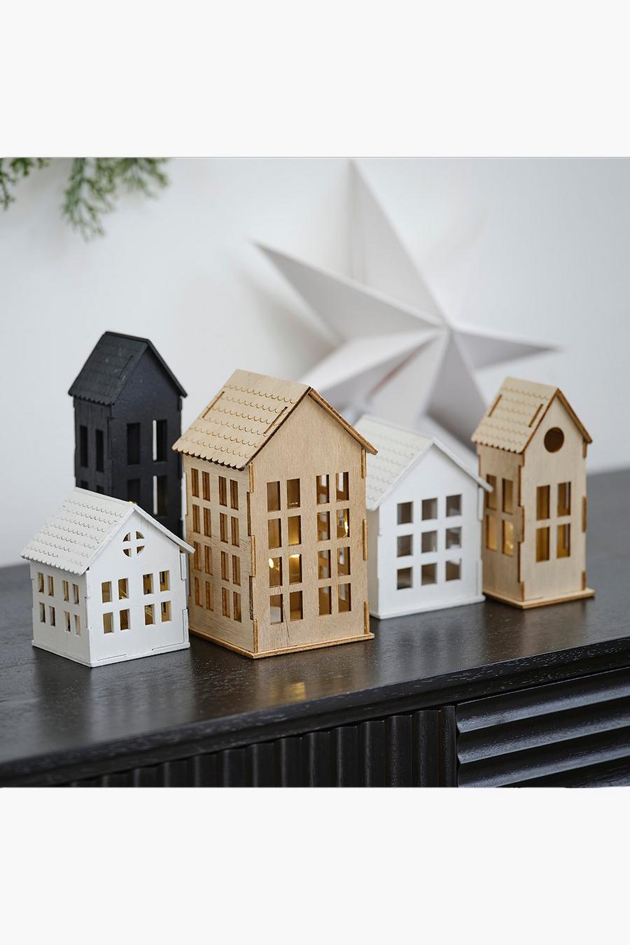 Multi Window Scaping Light Up House Decoration