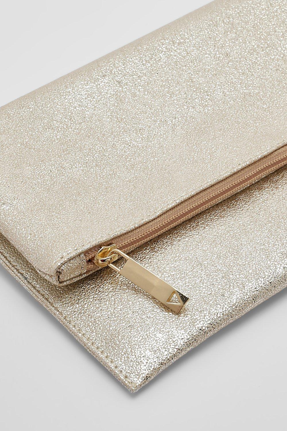 Gold clutch deals bag boohoo