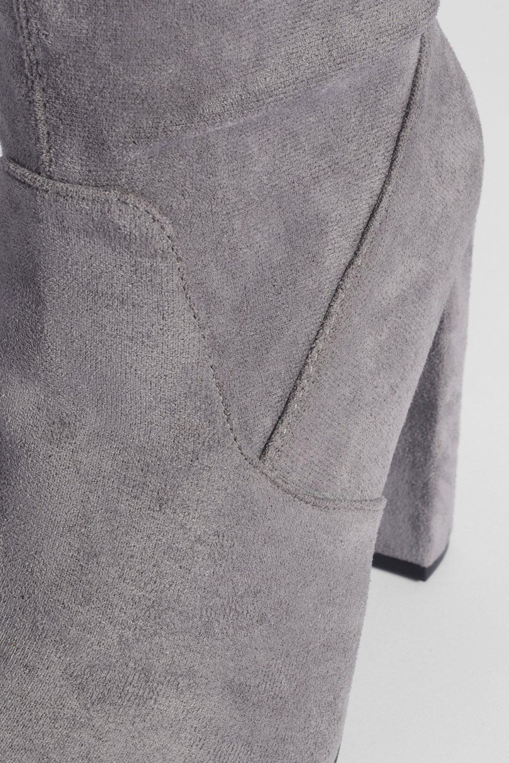 Light grey over the hotsell knee boots