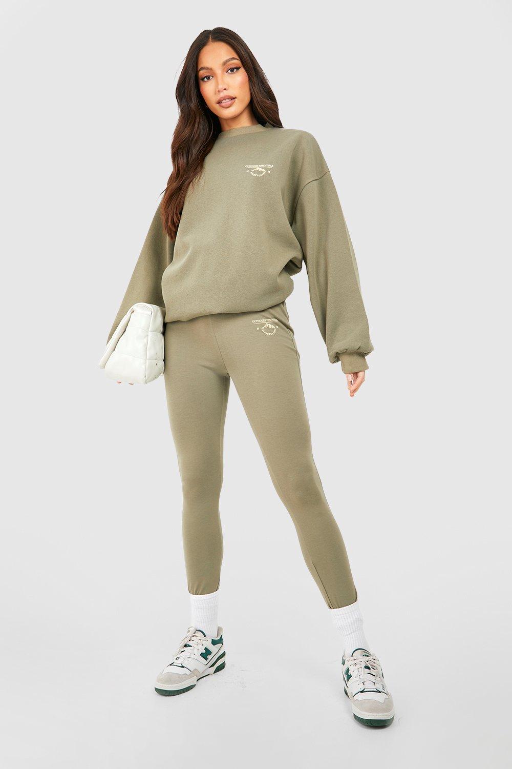 Tall Oversized Sweatshirt And Legging Set