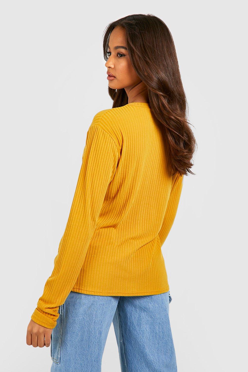 Boohoo mustard clearance cardigan