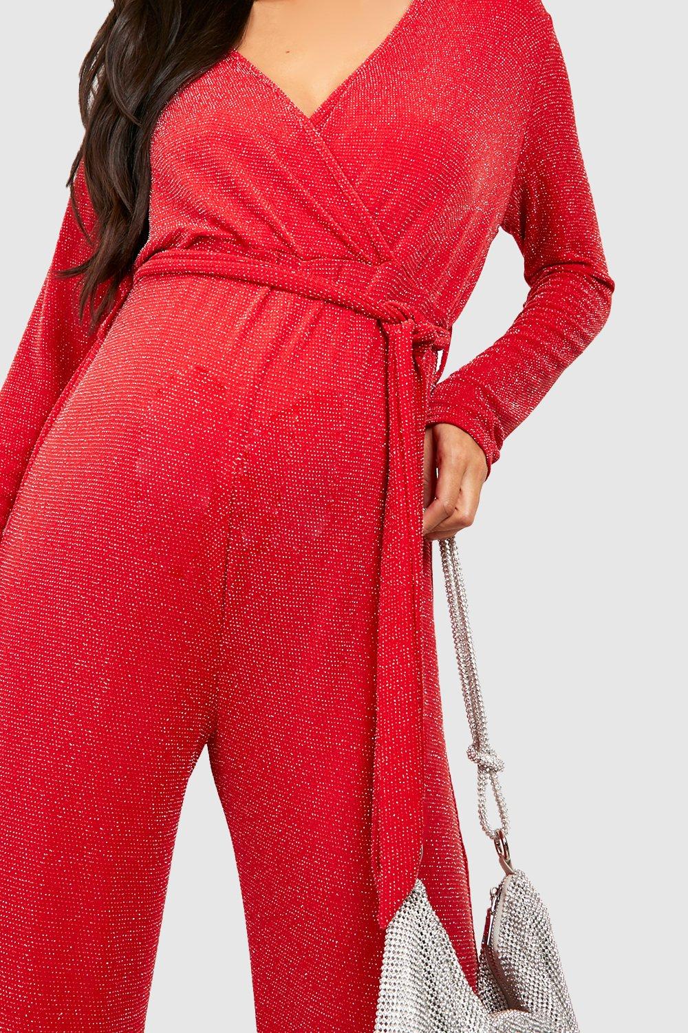 Maternity store sequin jumpsuit