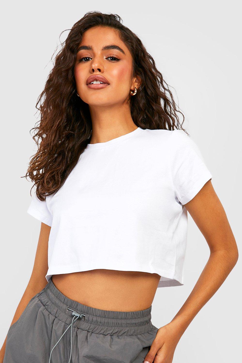 Fitted Crop Top T Shirt