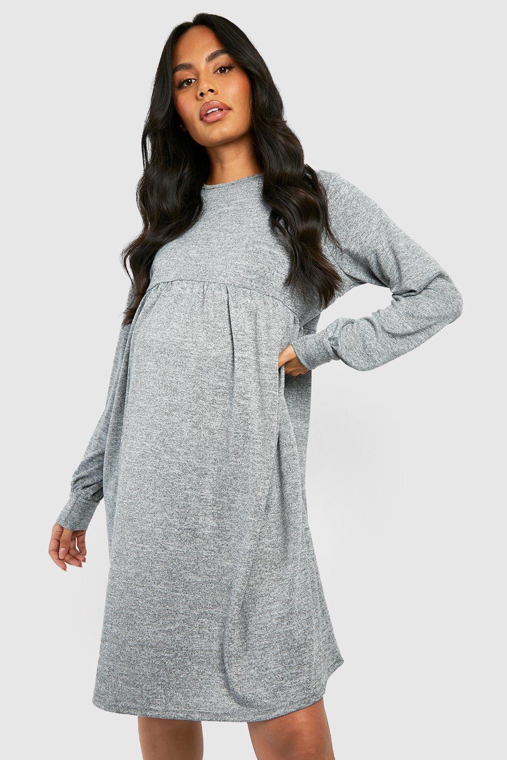 Knitted smock dress sale