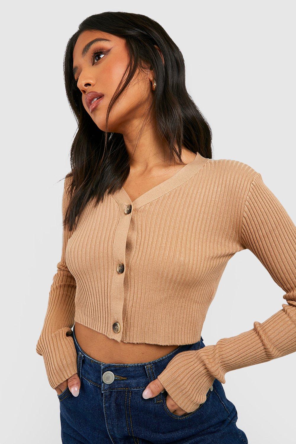 Petite 2025 cropped cardigan