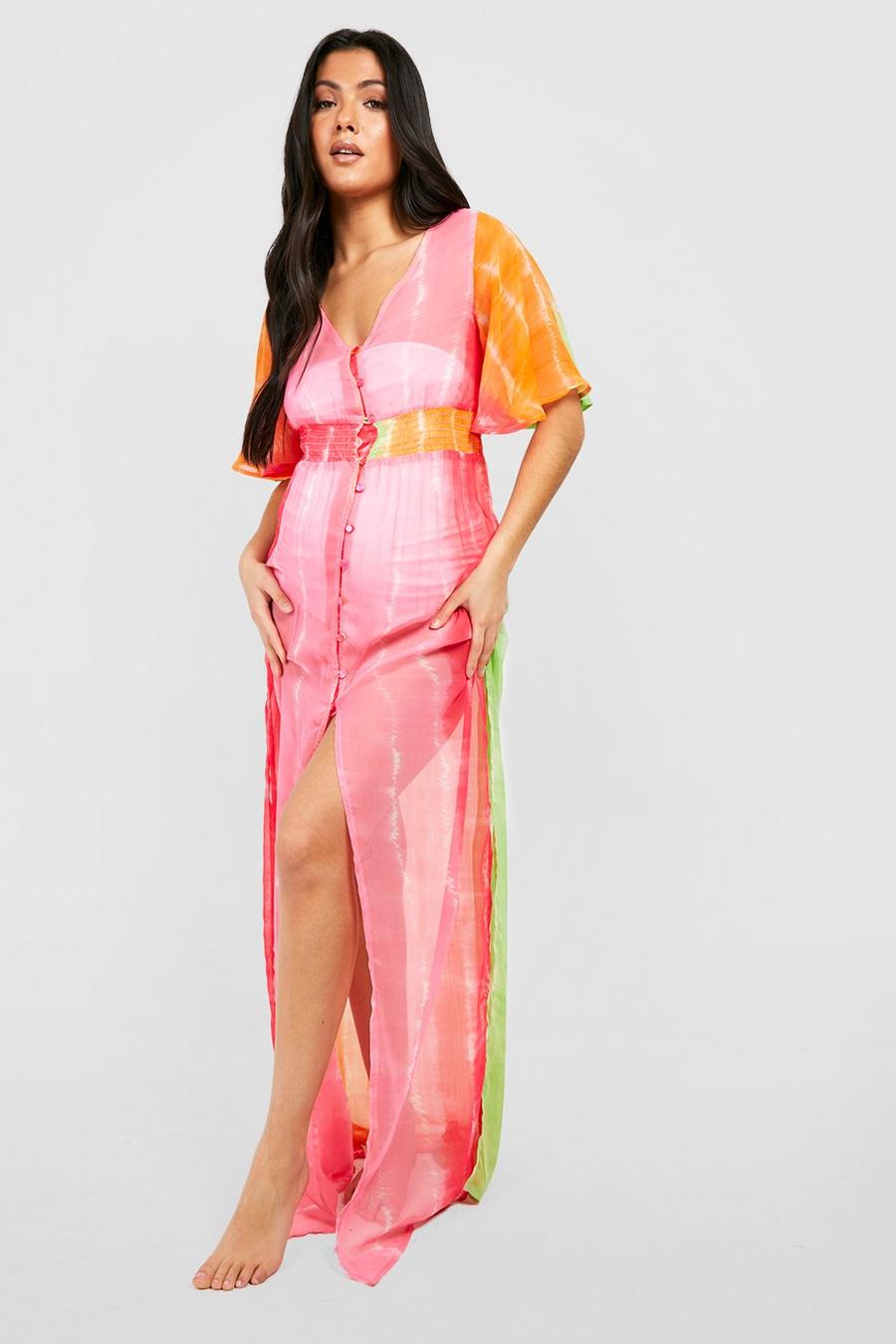 Women's Pink Sequin Maternity Kimono Dress by Asos, Sz: US 6