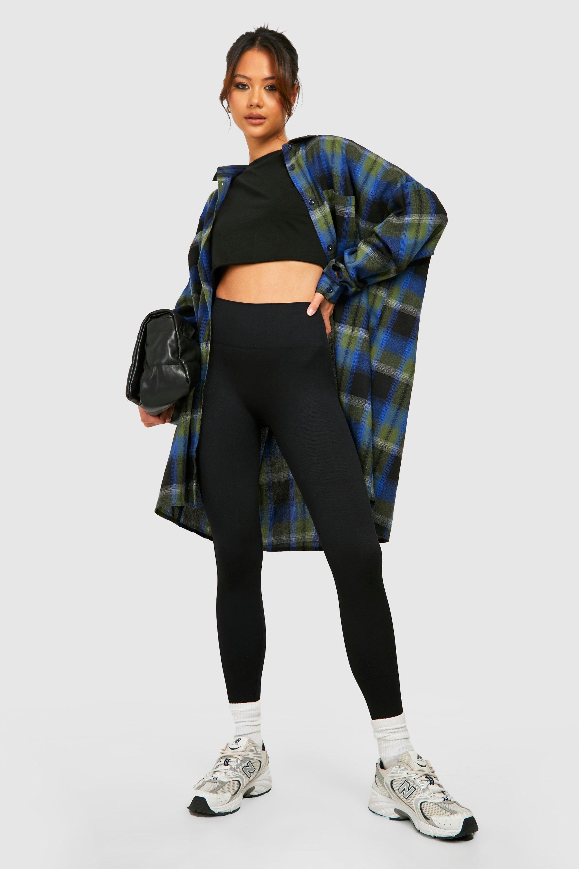 Petite hotsell plaid leggings