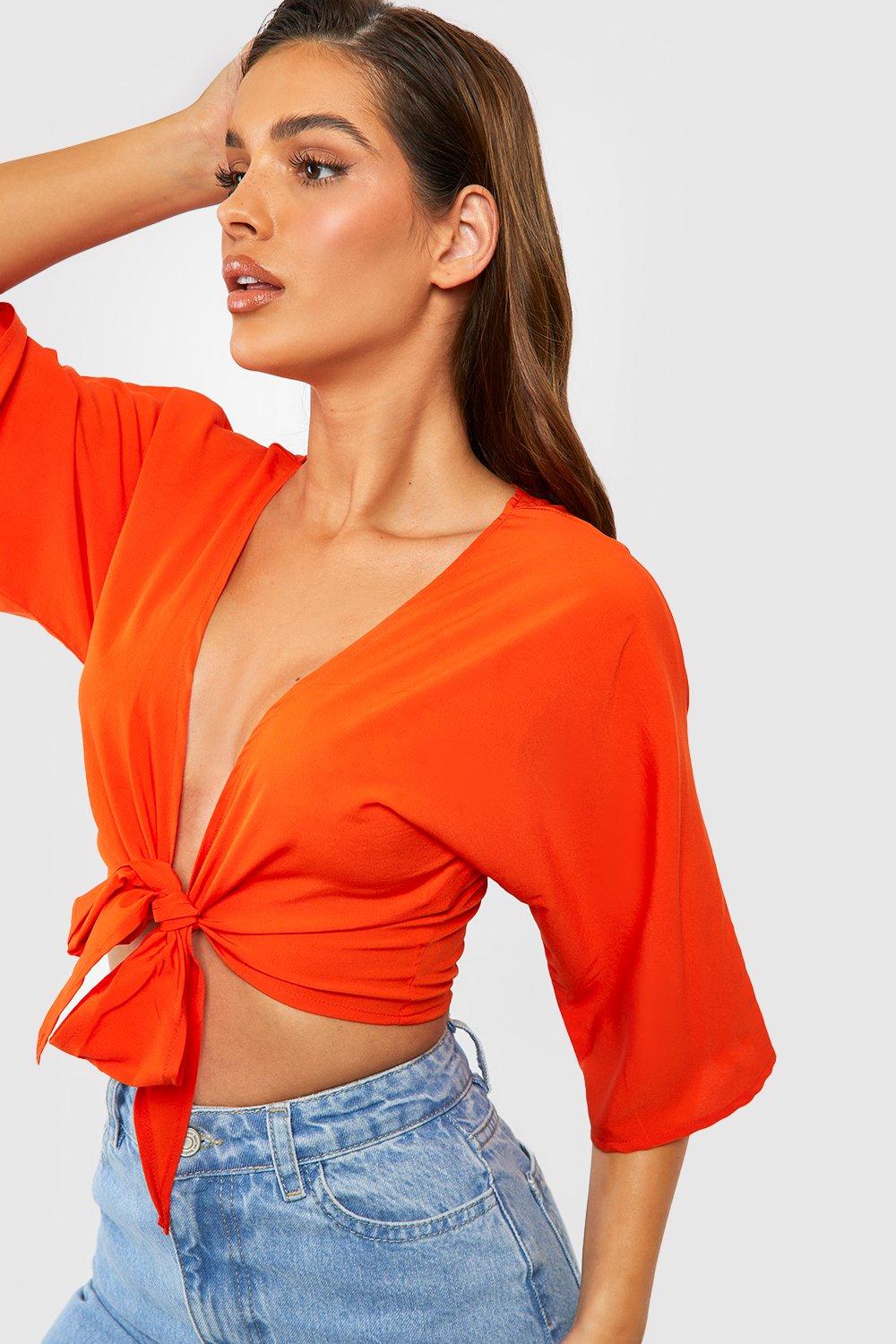 Boohoo store batwing top