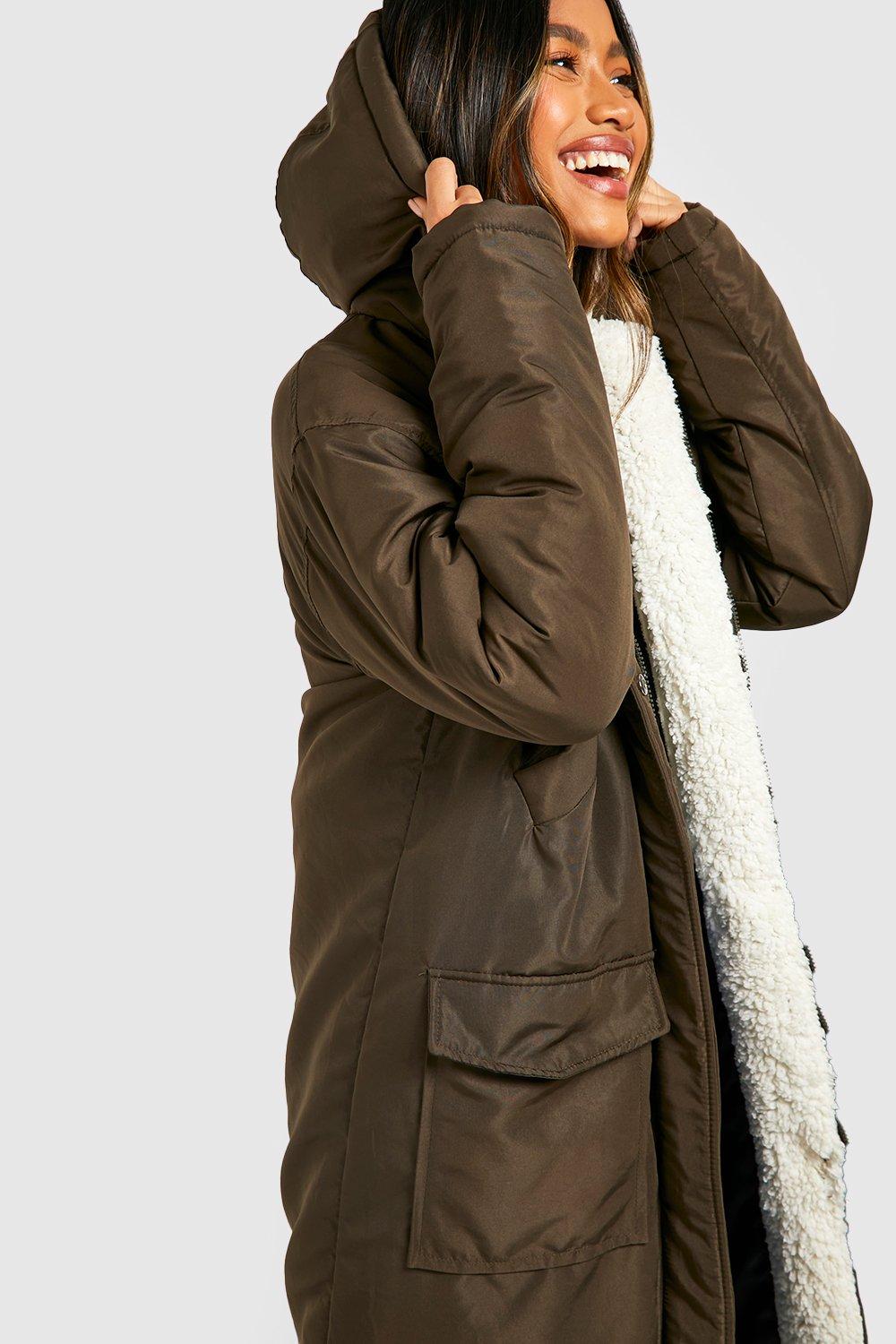 Parka hotsell borreguito mujer