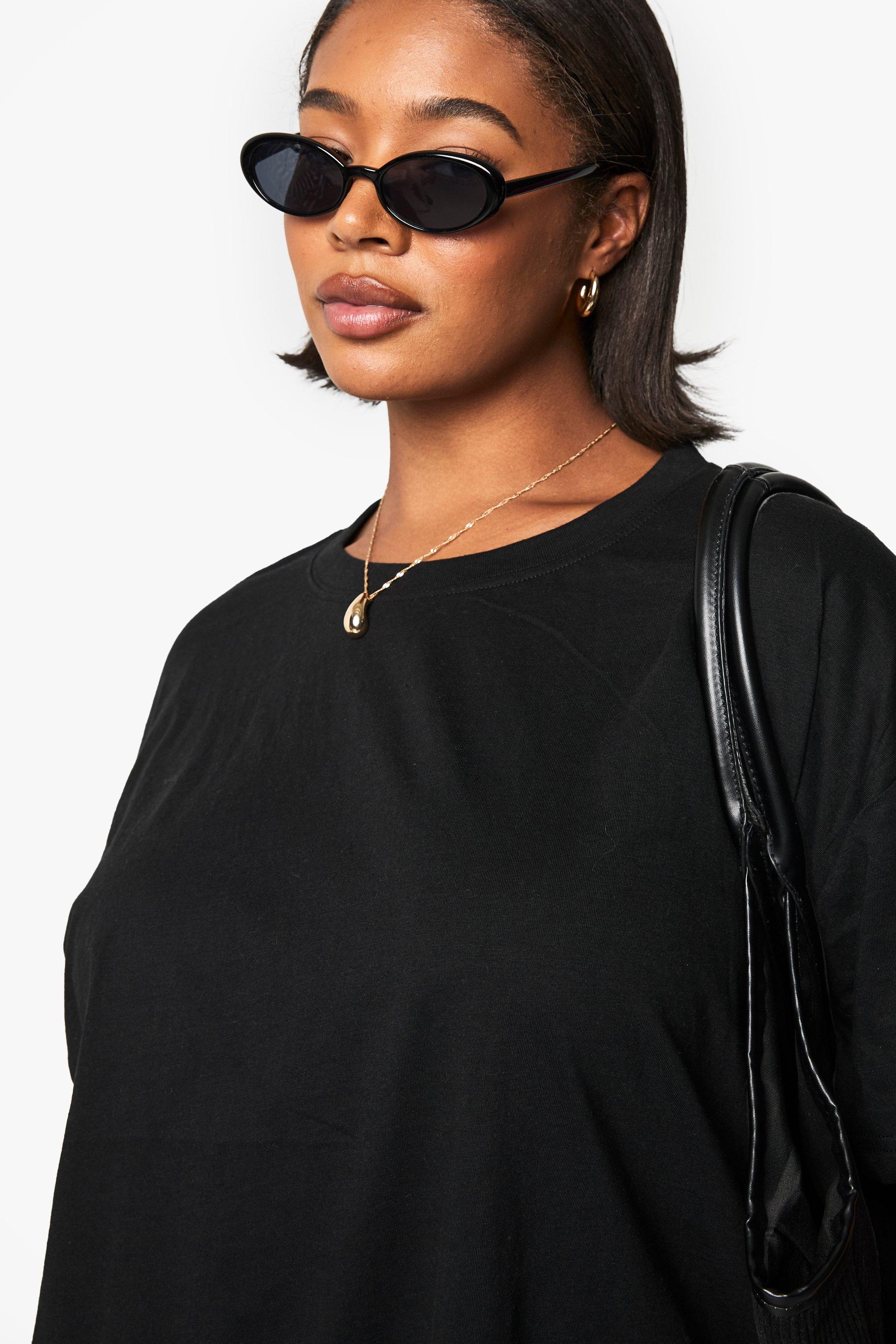 Plus Size Black Oversized T-Shirt