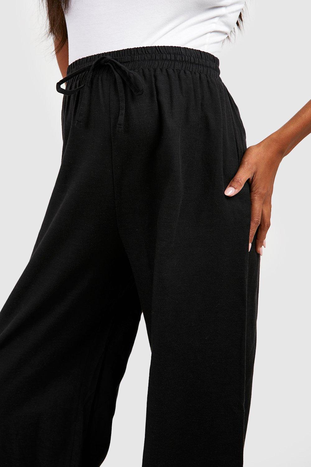 Linen hotsell black pants