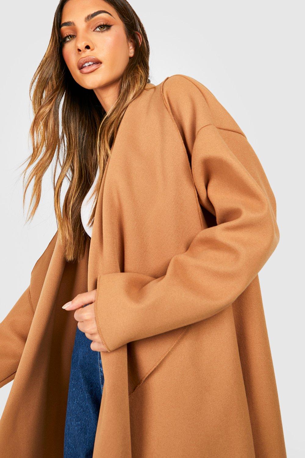 Oversized camel wool on sale coat