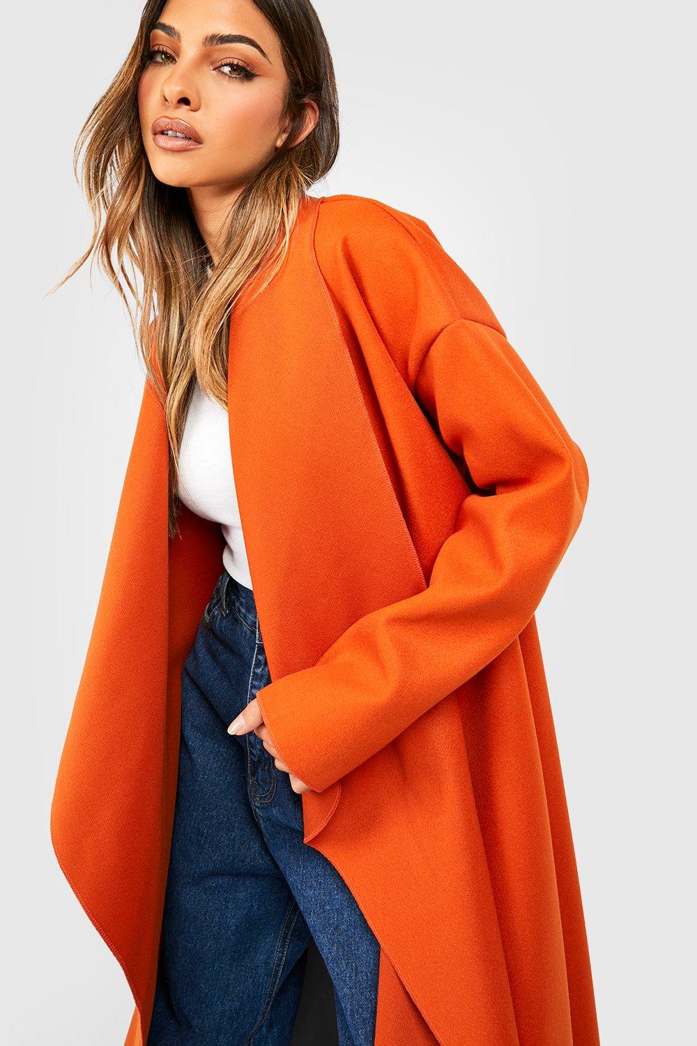 Super Oversized Waterfall Wool Look Coat