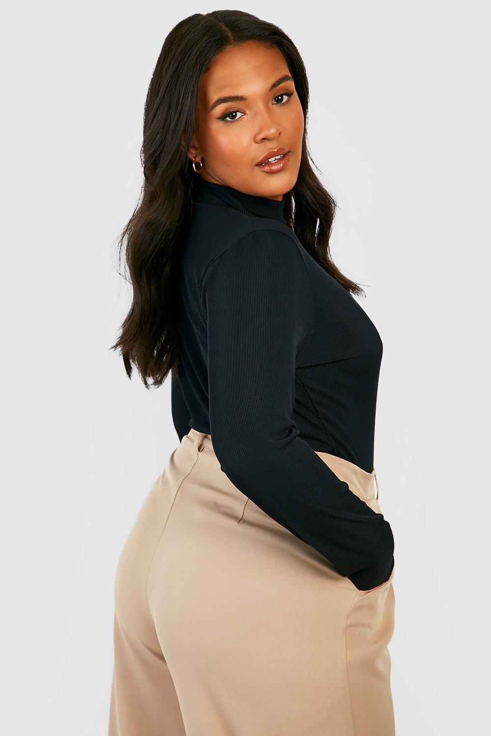 Boohoo high outlet neck top