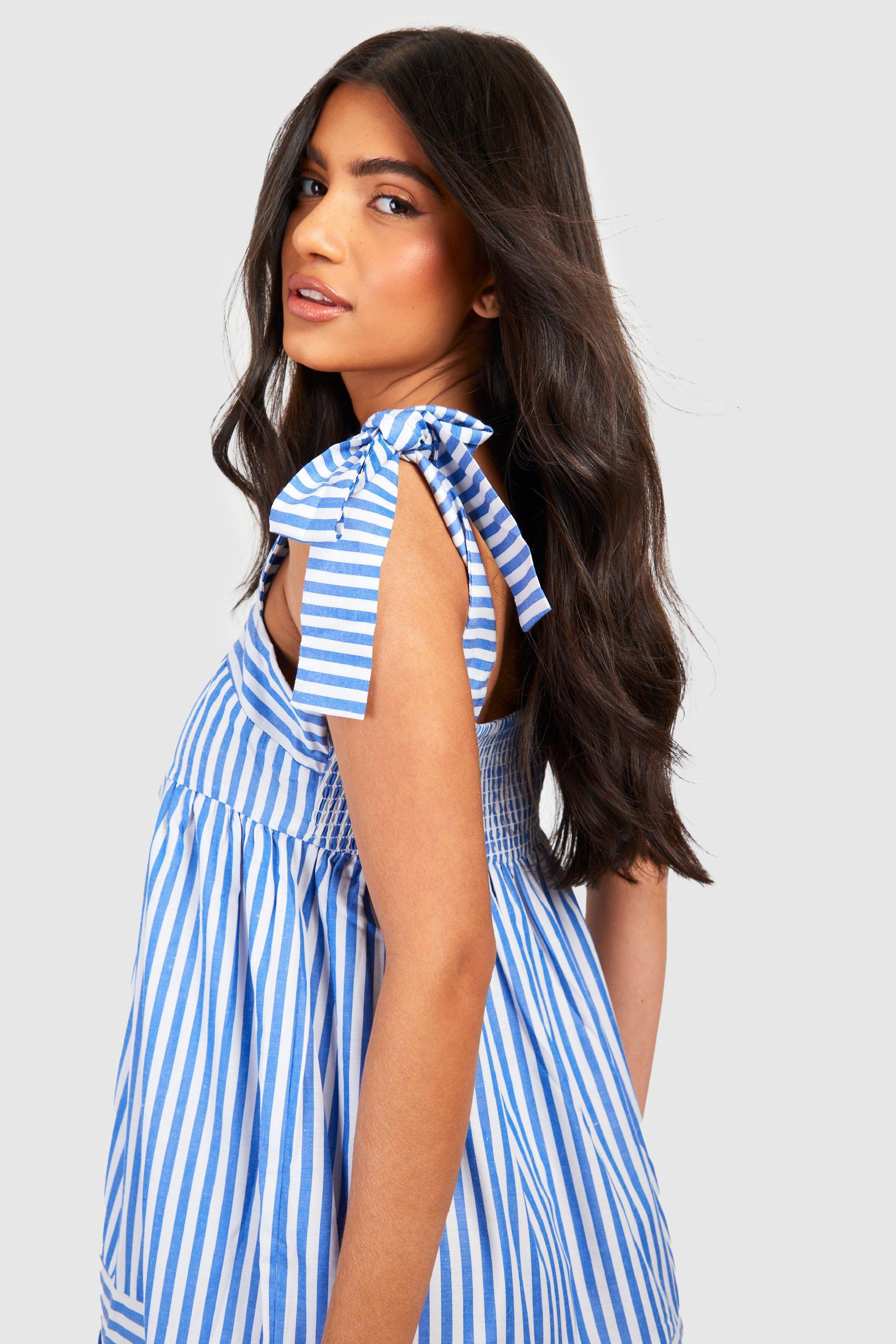 Boohoo on sale striped dress