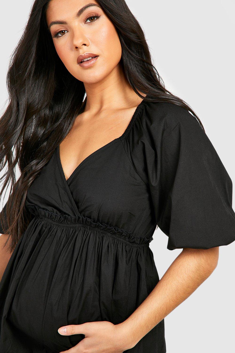 Boohoo maternity shop wrap dress