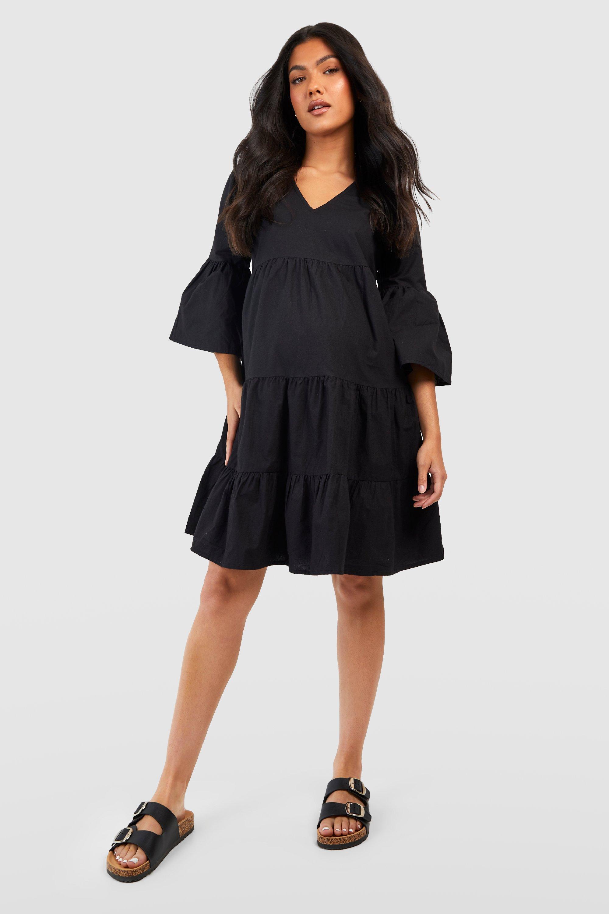 Maternity Tiered Smock Dress