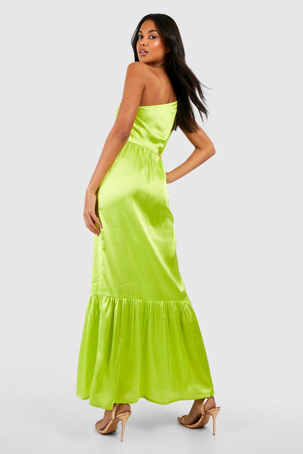 Lime hotsell silk dress