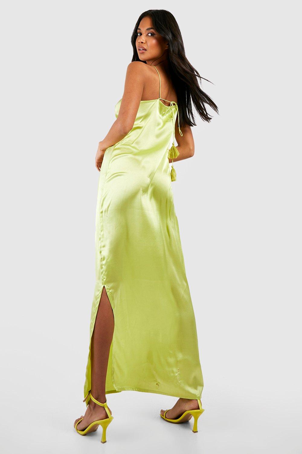 Boohoo slip clearance dress