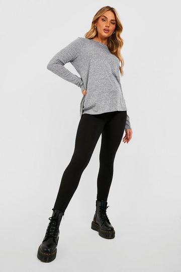 Maternity High Waisted Basic Leggings black