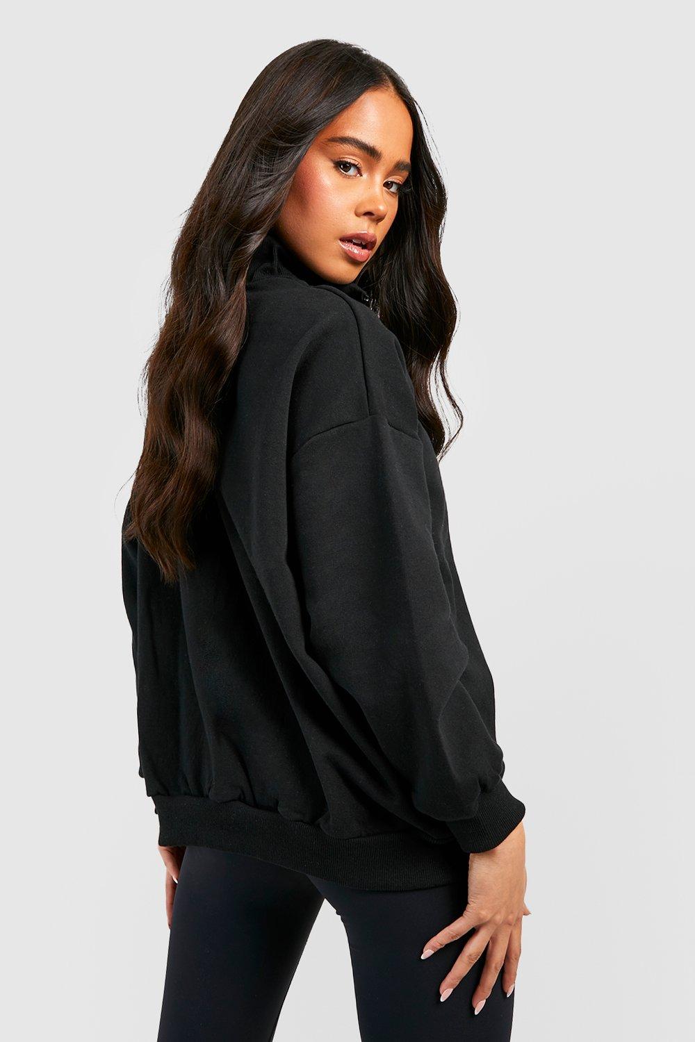 Petite discount black sweatshirt