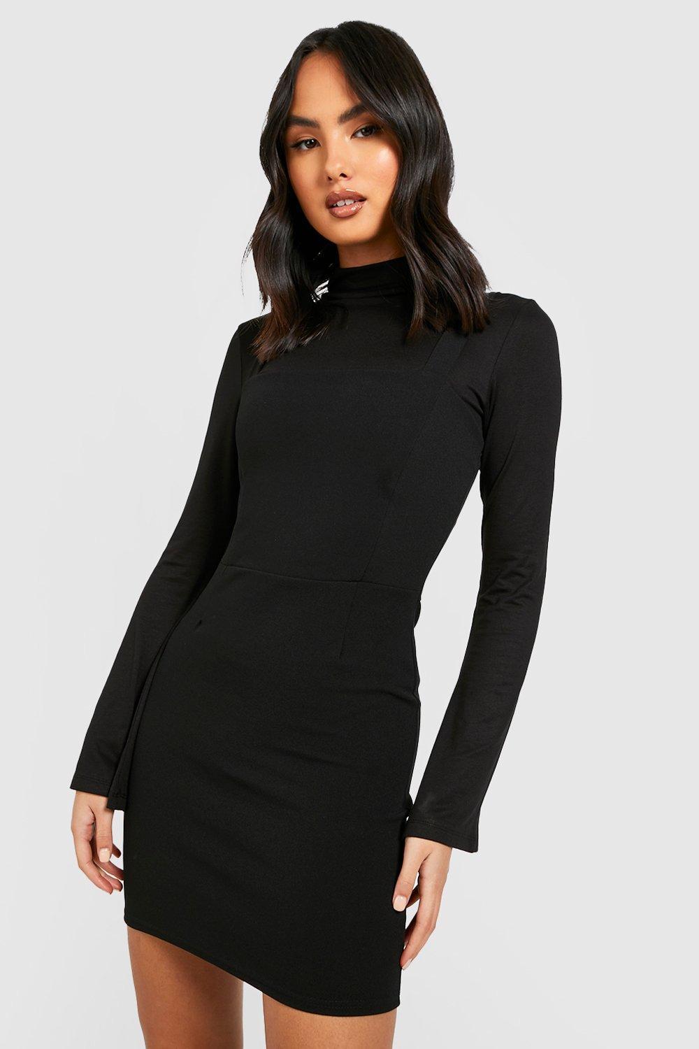 Black bodycon pinafore store dress