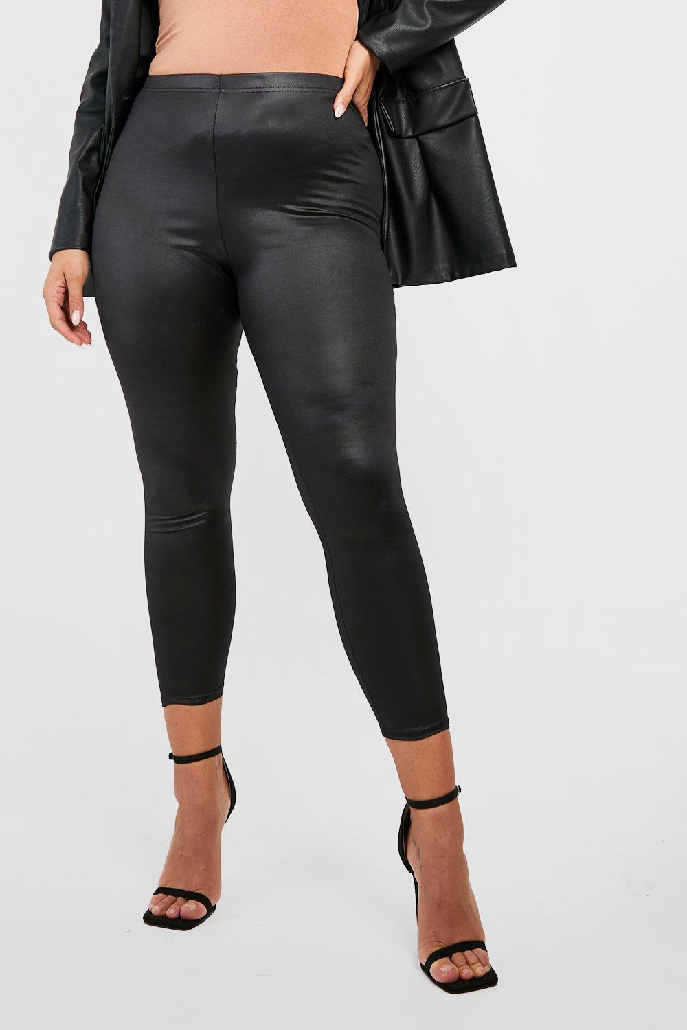 Boohoo Bethan High Waist Wet Look Leggings, $14, BooHoo