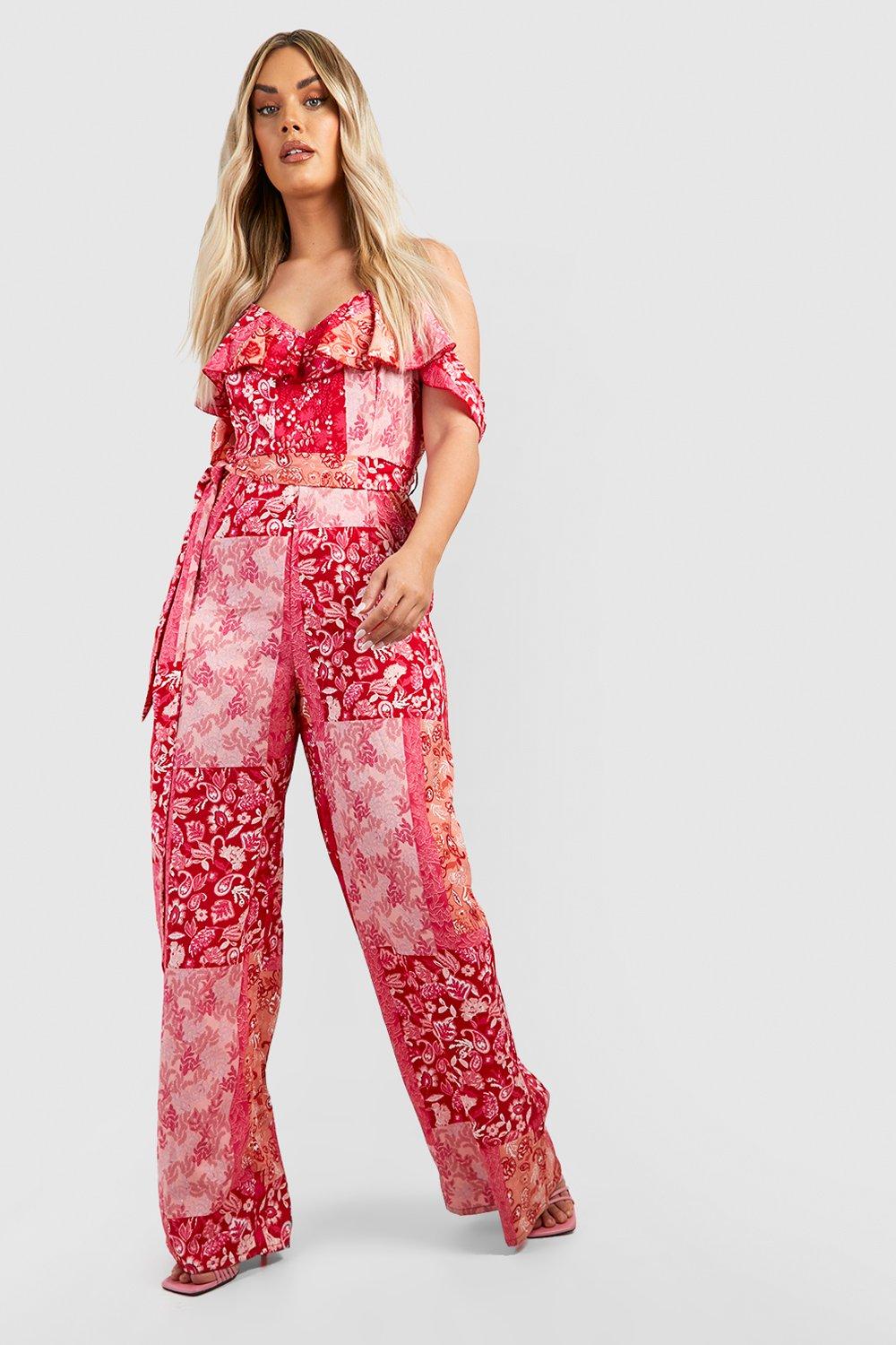 Red store bandana jumpsuit