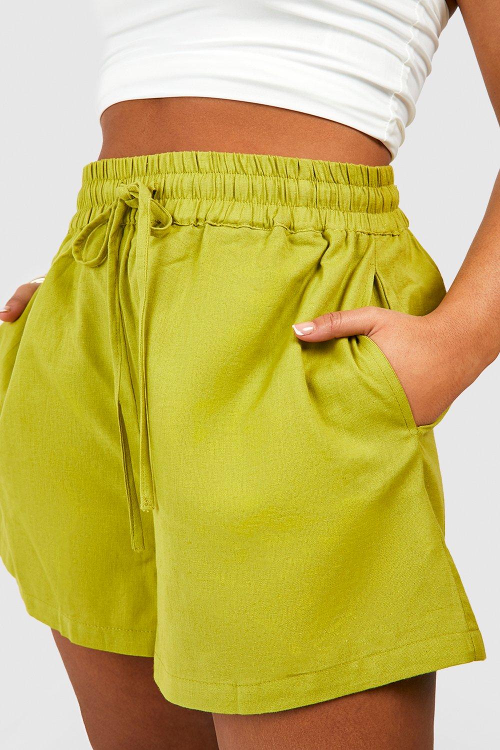 Grande taille Short fluide en lin boohoo