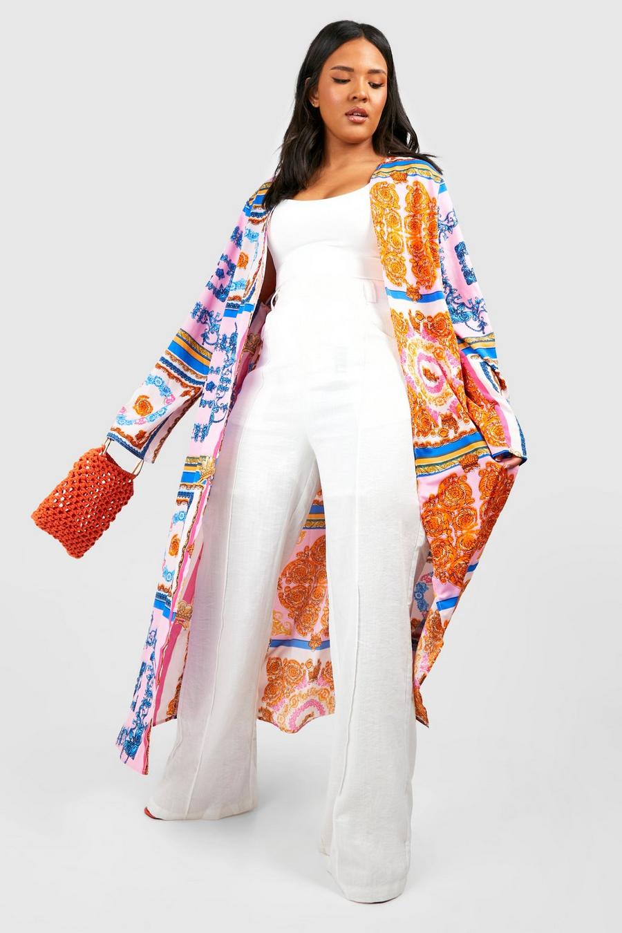 Correspondiente a Suave Inspiración Kimonos Plus | Chaquetas kimono de tallas grandes | boohoo ES