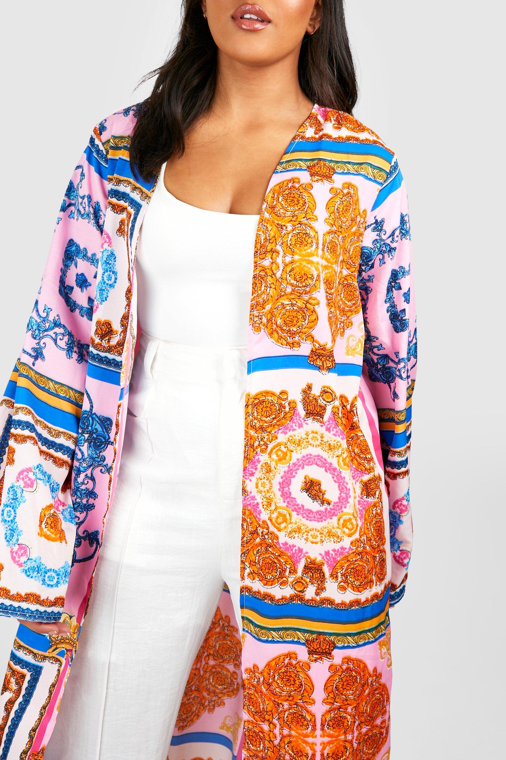 Boohoo plus size clearance kimono