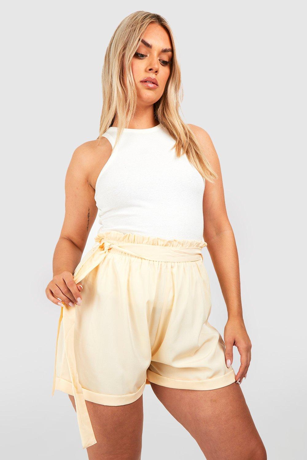 Boohoo plus hot sale shorts