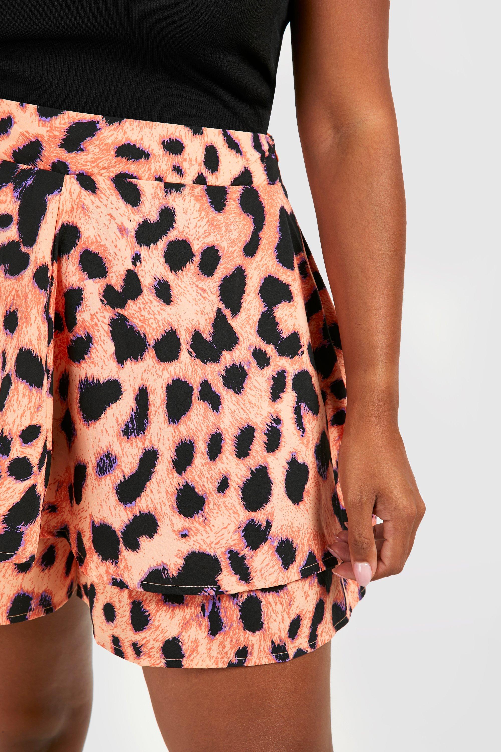 Jupe short 2025 leopard