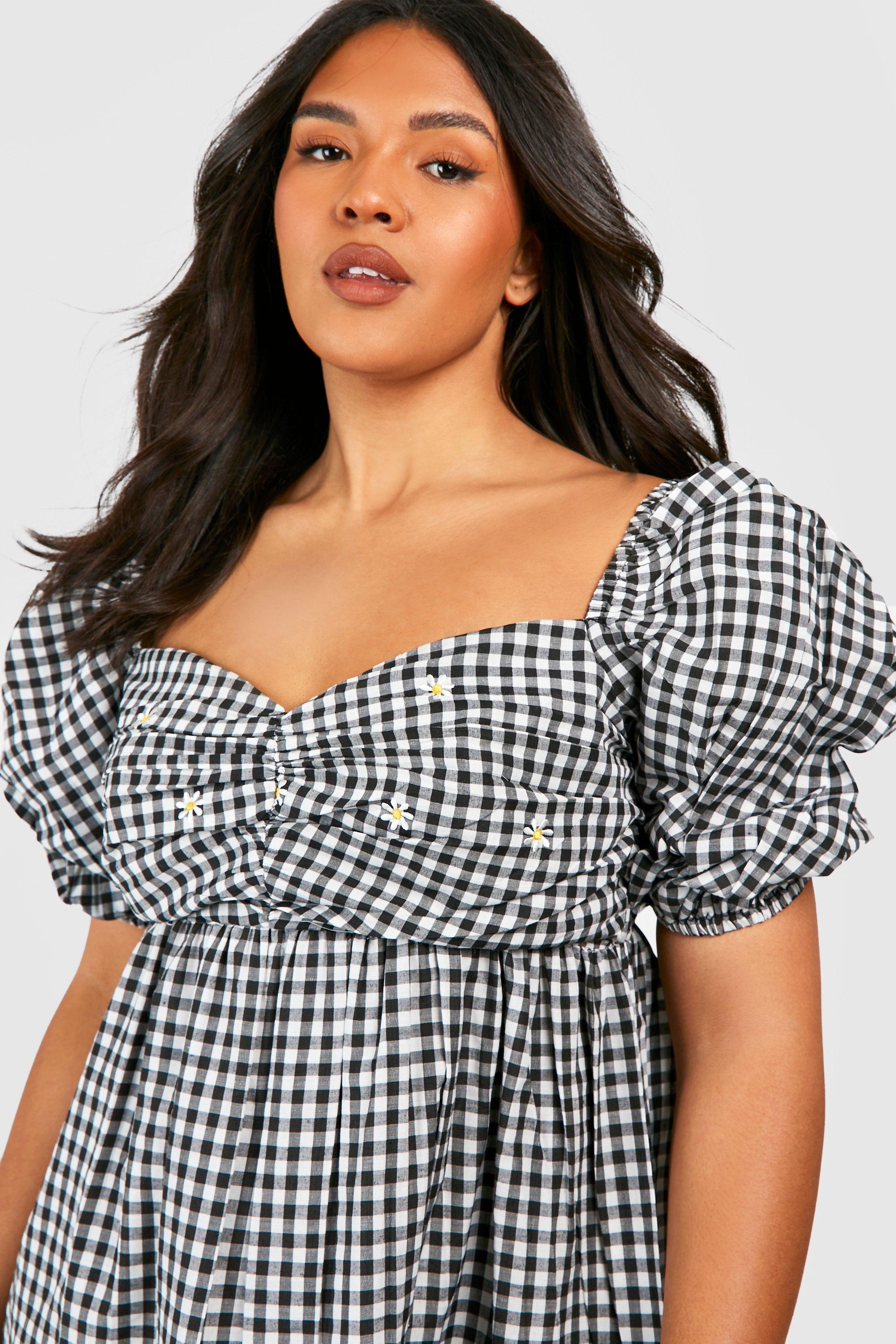 Boohoo store gingham dress