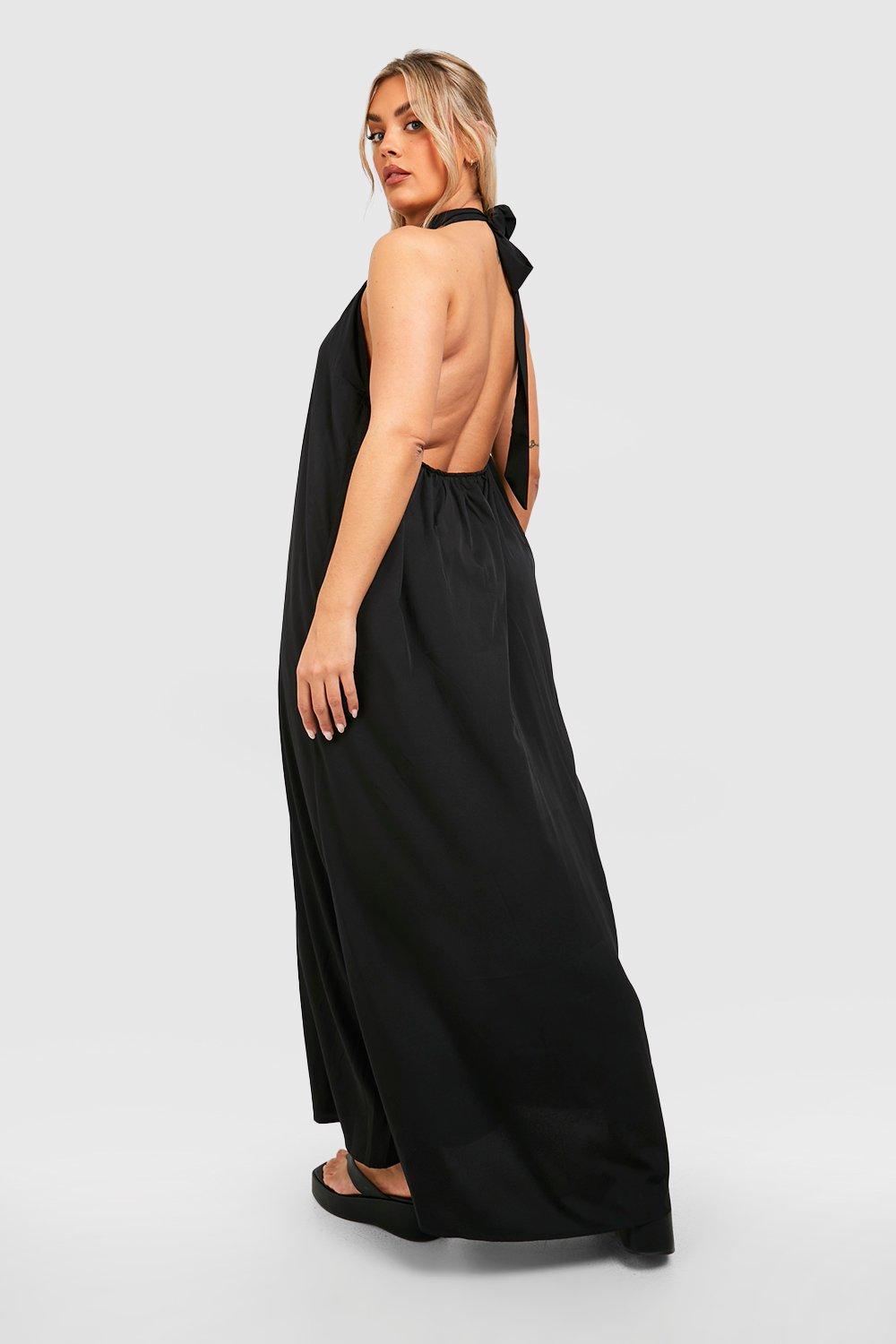 High neck maxi 2025 dress casual