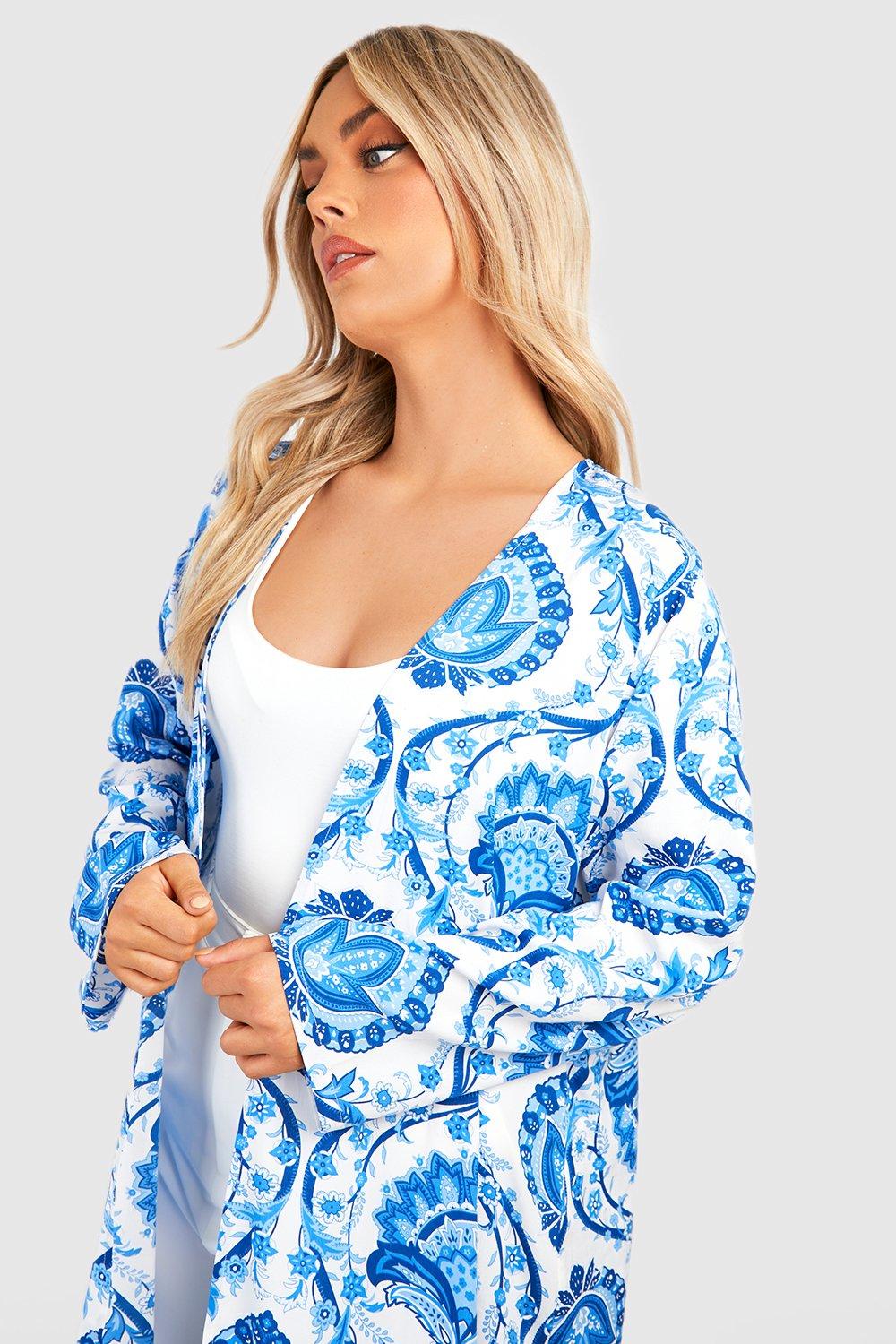 Boohoo kimono hot sale plus size