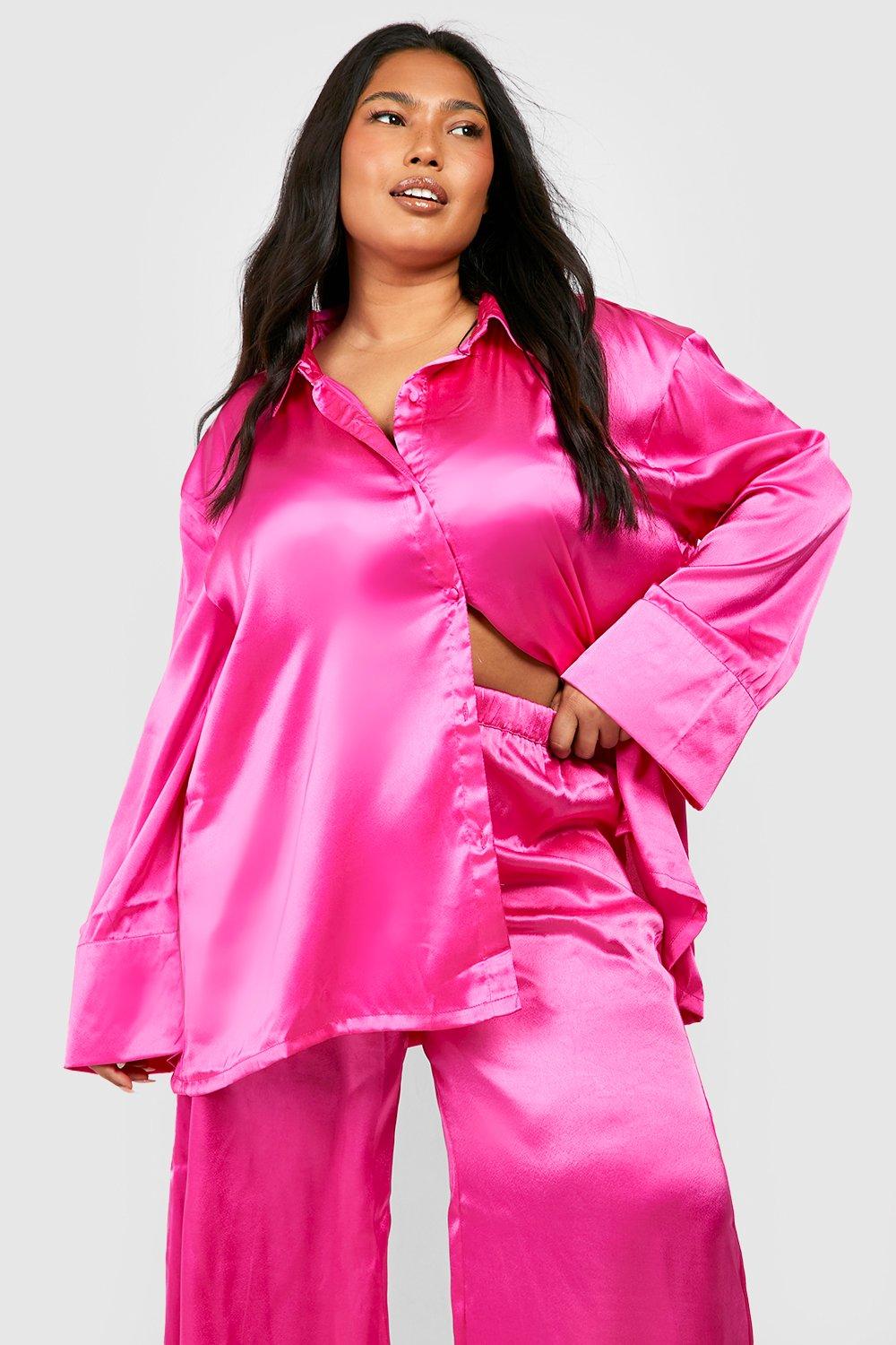 Plus size hotsell satin pajamas