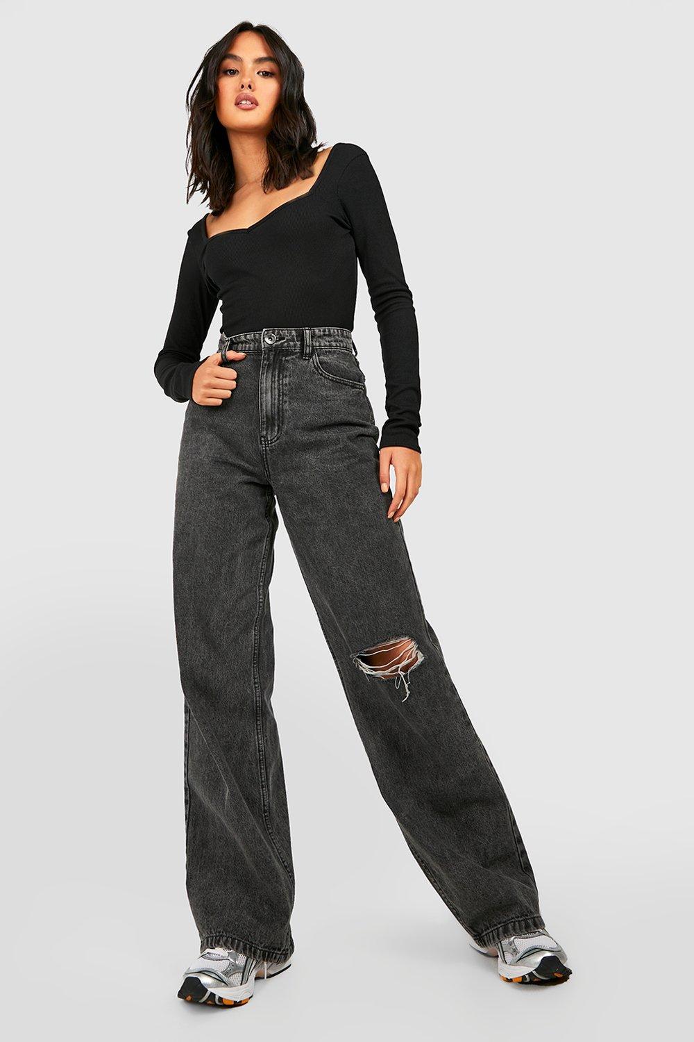 Sweetheart Neck Long Sleeve Top | boohoo USA