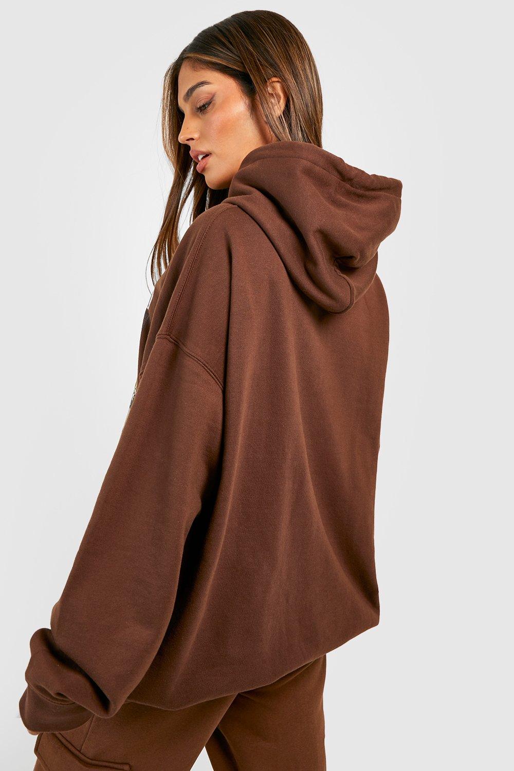 Brown hotsell hoodie ladies