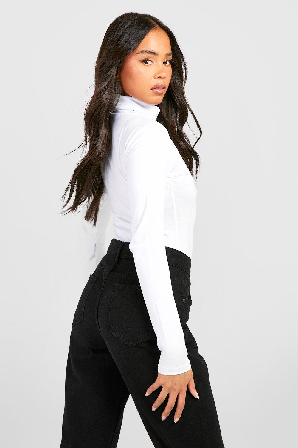 Petite hot sale white turtleneck