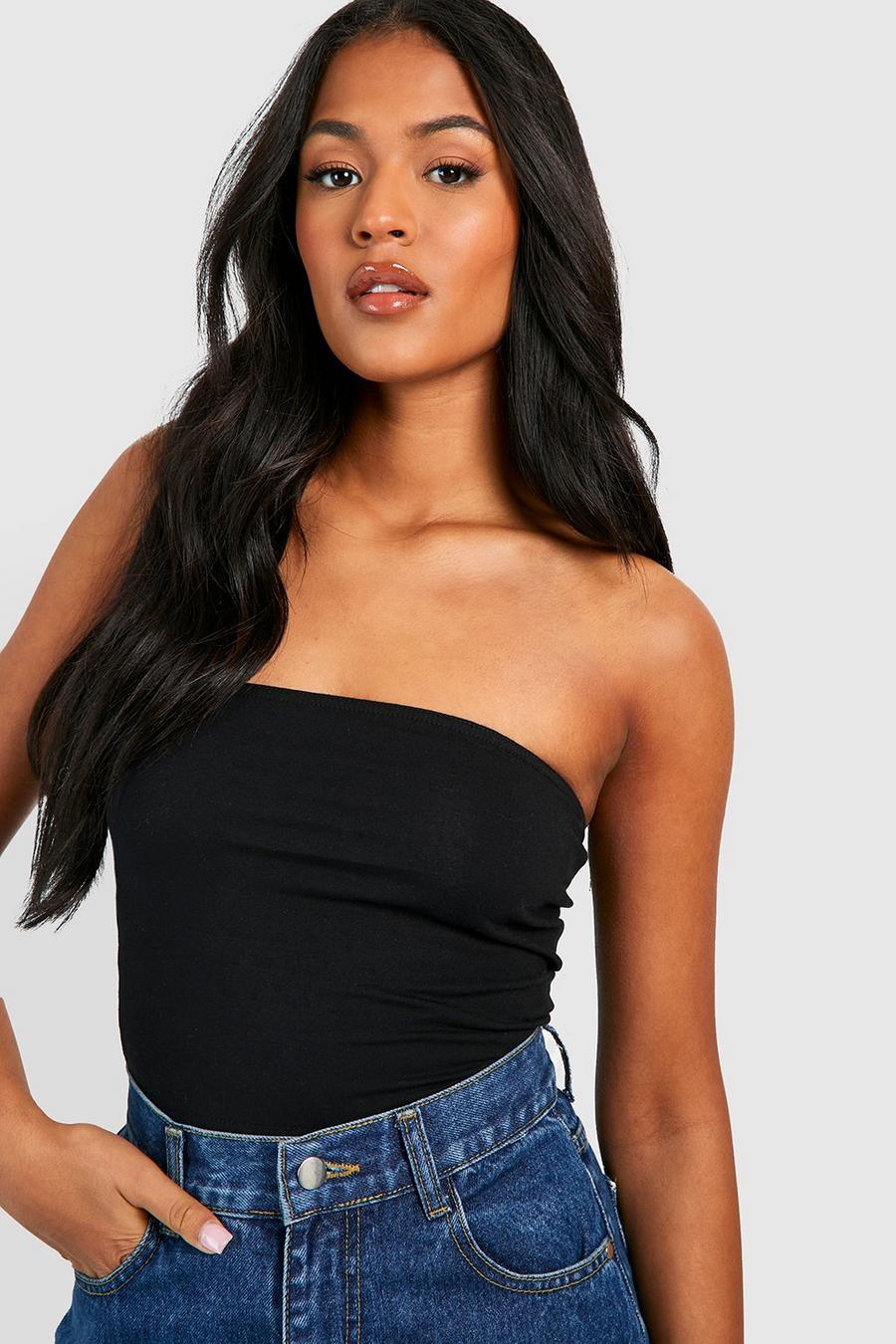 Crop top a fascia Tall Basic, Black image number 1