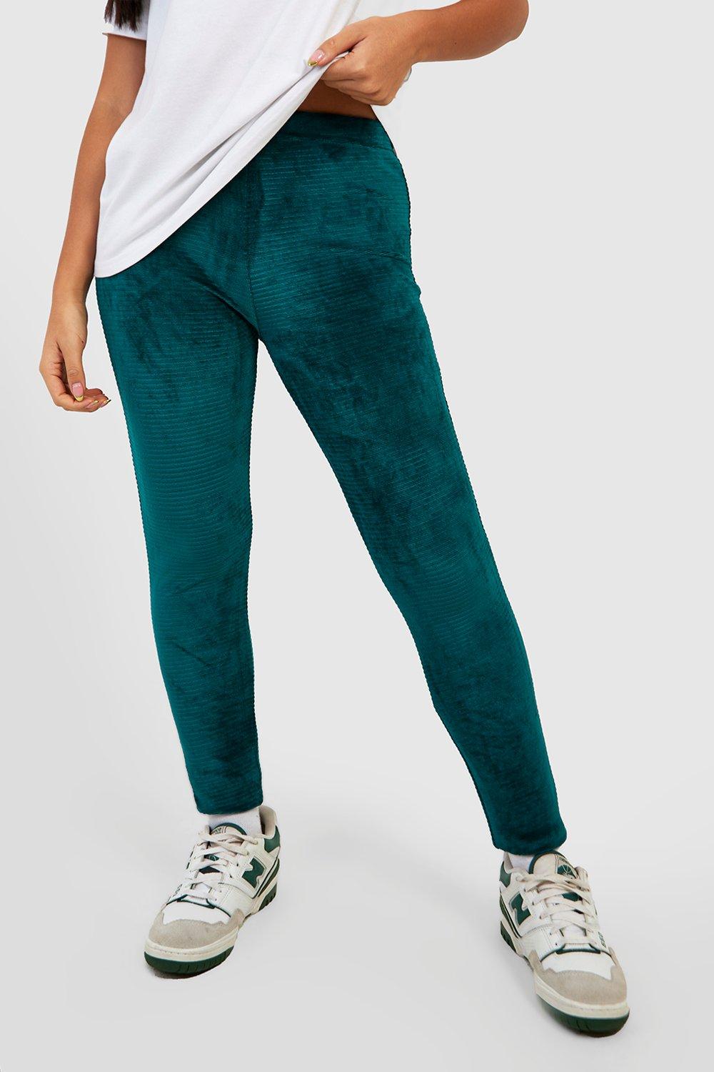 Petite Velvet Rib Leggings