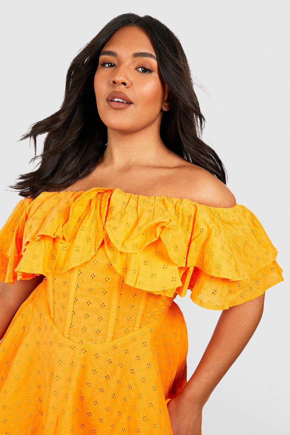 Boohoo plus sales smock dress