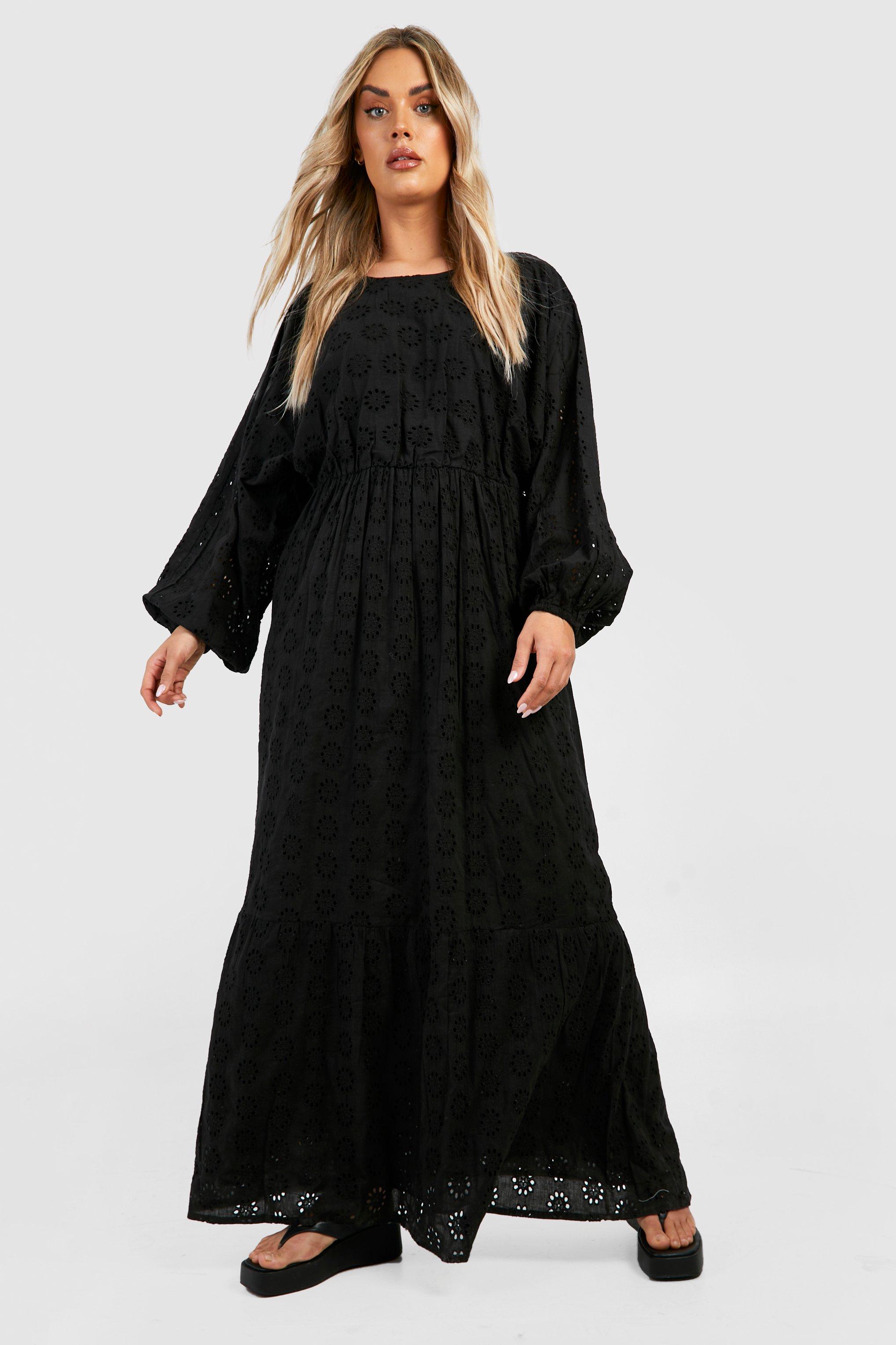 Boohoo long sleeve sales maxi dress