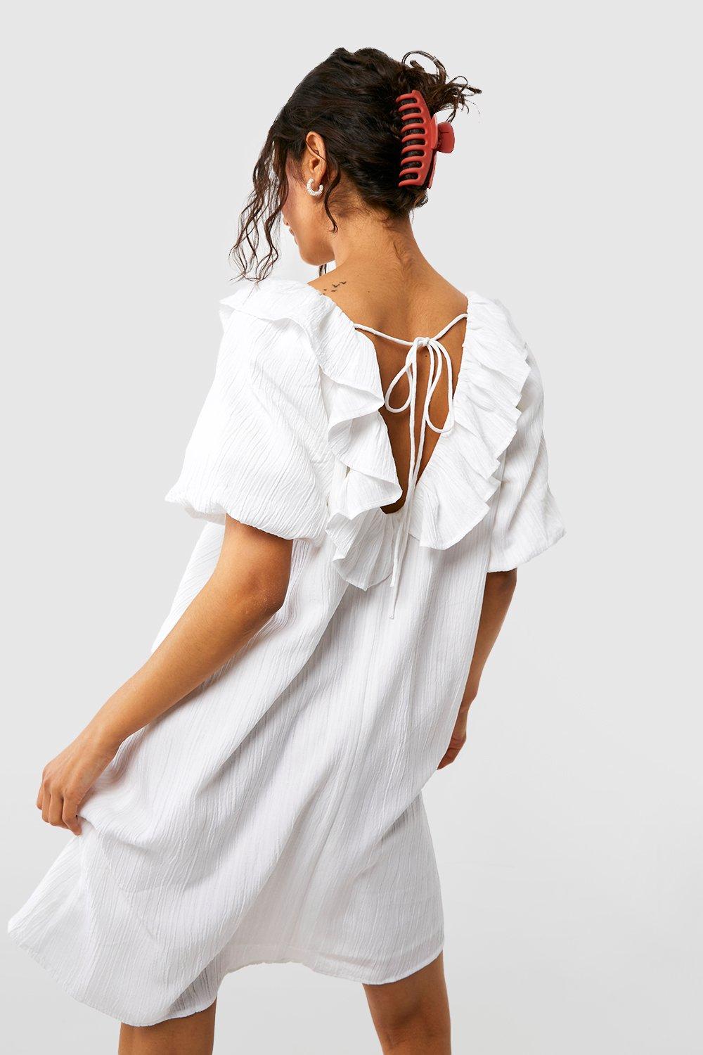 Ruffle shop shift dress