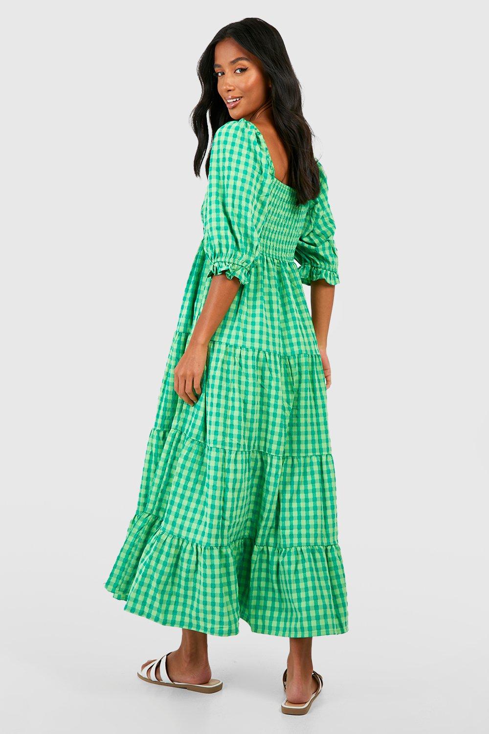 Robe longue vichy top